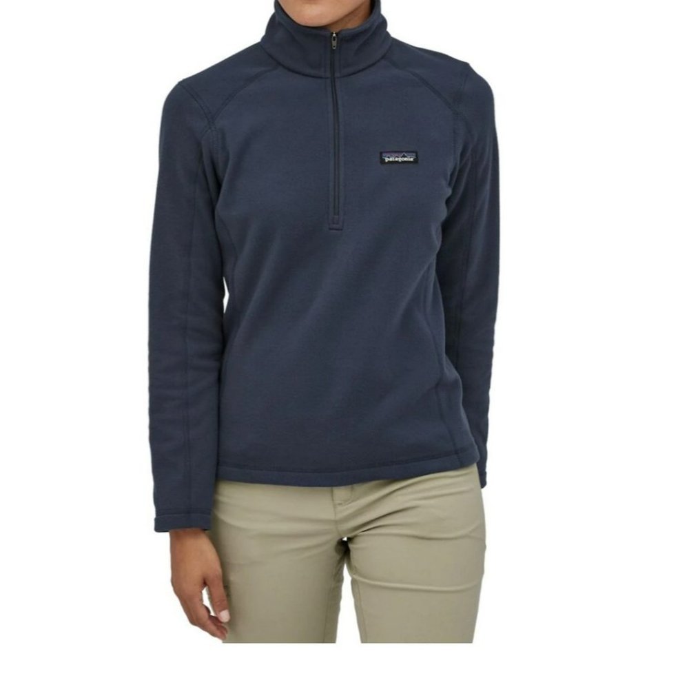 Patagonia Micro D 1/4-Zip Women’s Navy Blue Pullover Size M